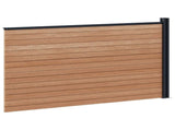 Fence Panel WPC and Aluminium Brown 42039073