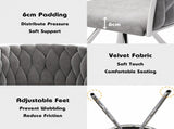 Set of 2, velvet dining, single light luxury living room bedroom swivel, Leisure swivel N606P452770G