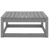 ZNTS 11 Piece Garden Lounge Set Grey Solid Pinewood 3075801