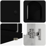 Cat House Black 85 x 55 x 50.5 cm Engineered Wood 8000726