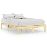 810027 Bed Frame without Mattress Solid Wood 160x200 cm