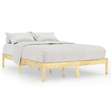 810027 Bed Frame without Mattress Solid Wood 160x200 cm