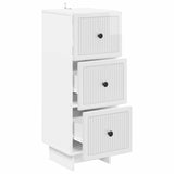 Drawer Cabinet High Gloss White 33 x 34.5 x 90 cm 893929