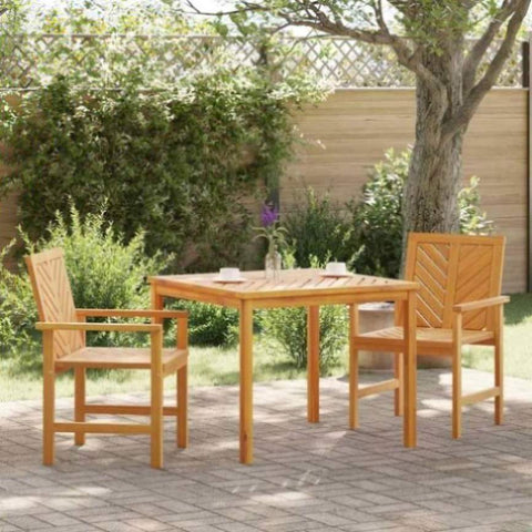 Garden Dining Set 3 pcs Brown 90 x 90 x 74 cm Solid acacia wood 3154104