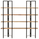 4-Tier Bookcase 160x35x160 cm Solid Mango Wood 286603