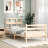 Bed Frame without Mattress Single Solid Wood 3194796