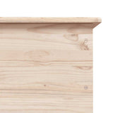 Storage Chest with Wheels ALTA 73x39.5x43 cm Solid Wood Pine 353927
