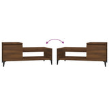 Coffee Table Brown Oak 100x50x45 cm Engineered Wood 821139