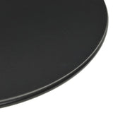 Garden Table Round Black 50x72 cm Steel 4009308