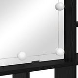 Mirror Cabinet Black Oak 91 x 15 x 76.5 cm Engineered Wood 879458
