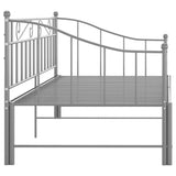 Sofa Bed Frame Grey Powder-coated metal 90x200 cm 324778