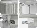 Bathroom Furniture Set 5 pcs Concrete Grey 3407282