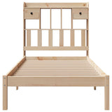 Bookcase Bed without Mattress 100x200 cm Solid Wood Pine 3321622