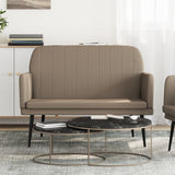 Bench Cappuccino 107x80x81 cm Faux Leather 351403