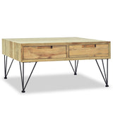Coffee Table 80x80x40 cm Solid Teak 244574