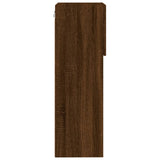 TV Cabinet with LED Lights Brown Oak 40.5x30x90 cm 837055