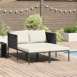 Sunbed Anthracite 153 x 115 x 69.5 cm Powder-Coated Steel 42004136