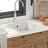 Kitchen Sink White 38 x 44 x 20 cm Granite 4012354