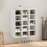 Shoe Cabinet White 77.5 x 30 x 83.5 cm Engineered wood 808720