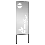Garden Privacy Screen Silver 50 x 140 cm Galvanised steel 876320