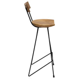 Bar Stools 2 pcs Solid Teak Wood 285205