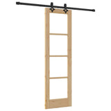 Sliding Door ORKDAL Natural and Black 61 x 198.5 cm 3332153