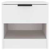 Bedside Cabinets 2 pcs White Engineered Wood 811251