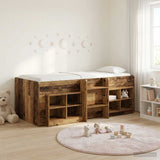 Loft Bed Frame with Cabinet 3 pcs Old Wood Engineered Wood 3423420