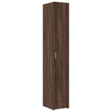 Slim Storage Cabinet Brown Oak 30x42.5x225 cm Engineered Wood 3281265