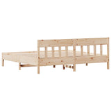 Bed Frame without Mattress 180x200 cm Super King Solid Wood Pine 3216203