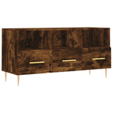 TV Cabinet Smoked Oak 102x36x50 cm Engineered Wood 829025