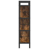 Bookshelf Smoked Oak 75 x 30 x 123.5 cm Engineered Wood 883966