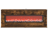Electric Fireplace Smoked Oak 114 x 18 x 58.5 cm 8021059