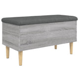 Storage Bench Grey Sonoma 82x42x46 cm Engineered Wood 835080