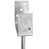 Fence Anchors 6 pcs Silver 10x6x30 cm Galvanised Steel 145318