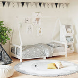 Kids Bed Frame White 80x160 cm Solid Wood Pine 834460