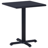 Garden Table Black 60x60x75 cm 49469