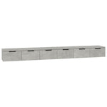 Wall Cabinets 2 pcs Concrete Grey 102x30x20 cm Engineered Wood 3115903