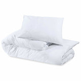 Duvet Cover Set White 260x240 cm Cotton 136164