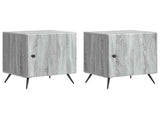 Bedside Cabinet 2 pcs Grey Sonoma 43 x 34.5 x 50 cm 895498