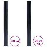 Window Films 3 pcs Static Frosted Black PVC 3208955