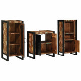Bathroom Furniture Set 3 pcs Multicolour Solid Reclaimed Wood 3305617