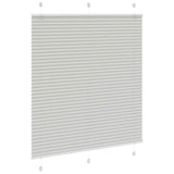 Pleated Blind Light Grey 120x150 cm Fabric Width 119.4 cm Polyester 4015351