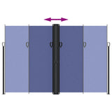 Retractable Side Awning Blue 220x1200 cm 4004866