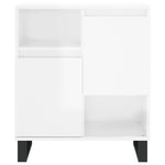 Sideboards 2 pcs High Gloss White Engineered Wood 3190135