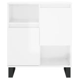 Sideboards 2 pcs High Gloss White Engineered Wood 3190135