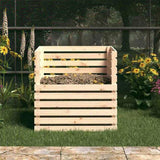 Composter 80x80x78 cm Solid Wood Pine 822187
