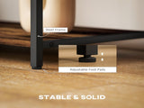 TV Unit for TVs up to 55 Inches, Industrial TV Stand with Storage Shelves, Entertainment Centre for T3398P377871