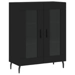 Highboard Black 69.5x34x180 cm Engineered Wood 3189334