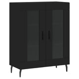 Highboard Black 69.5x34x180 cm Engineered Wood 3189334